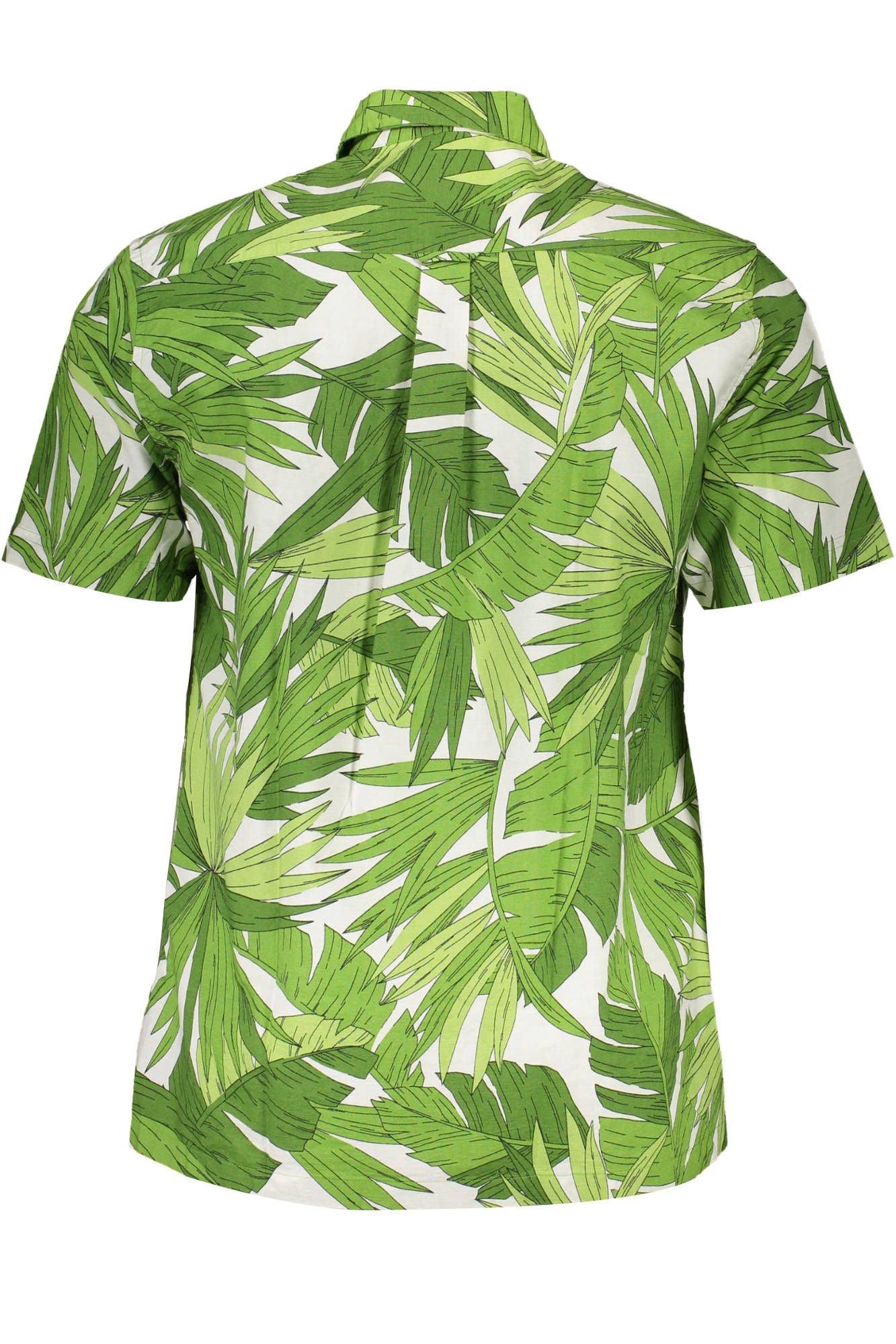 Camisa de algodón verde para hombre