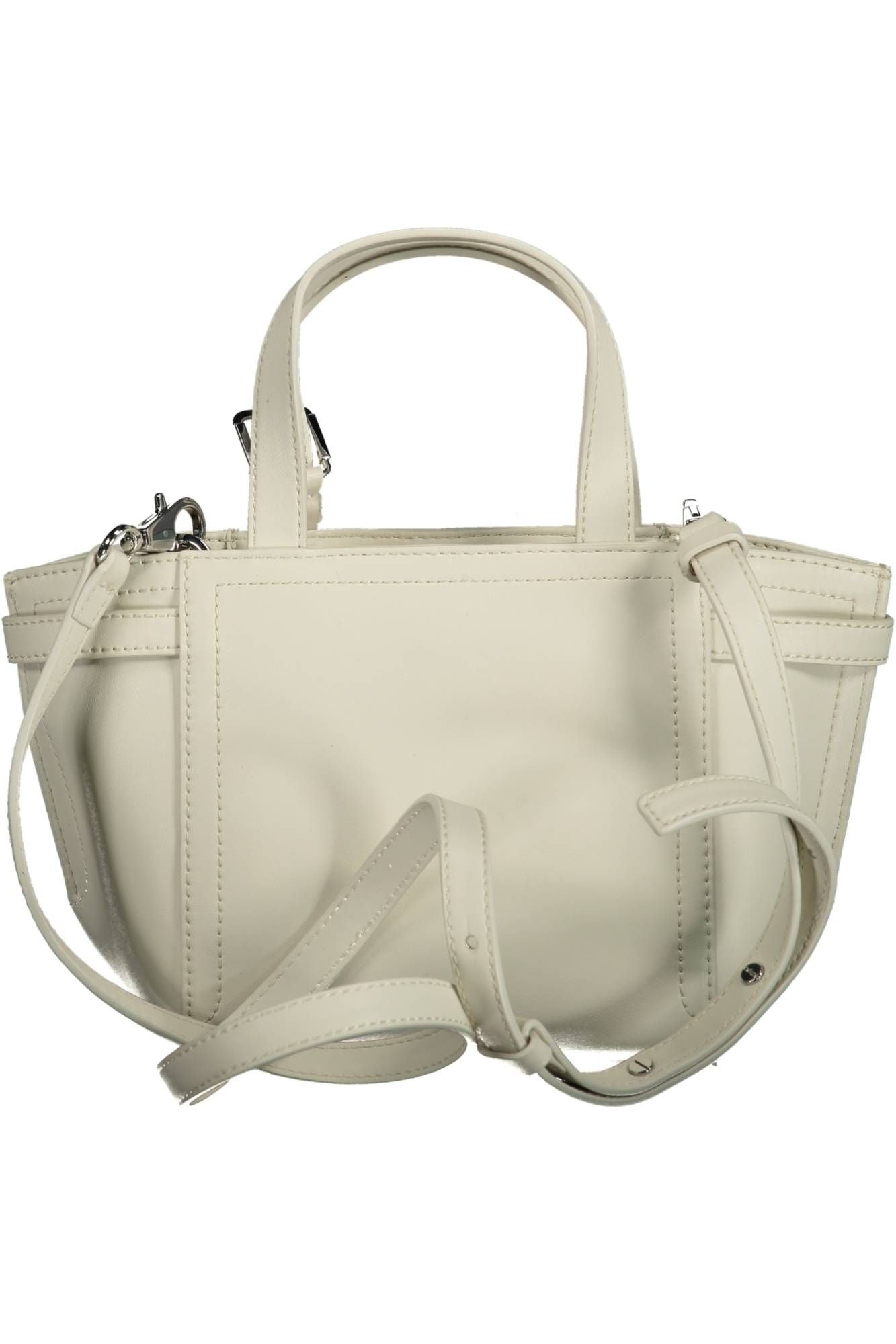 Bolso de mano de mujer de poliéster blanco