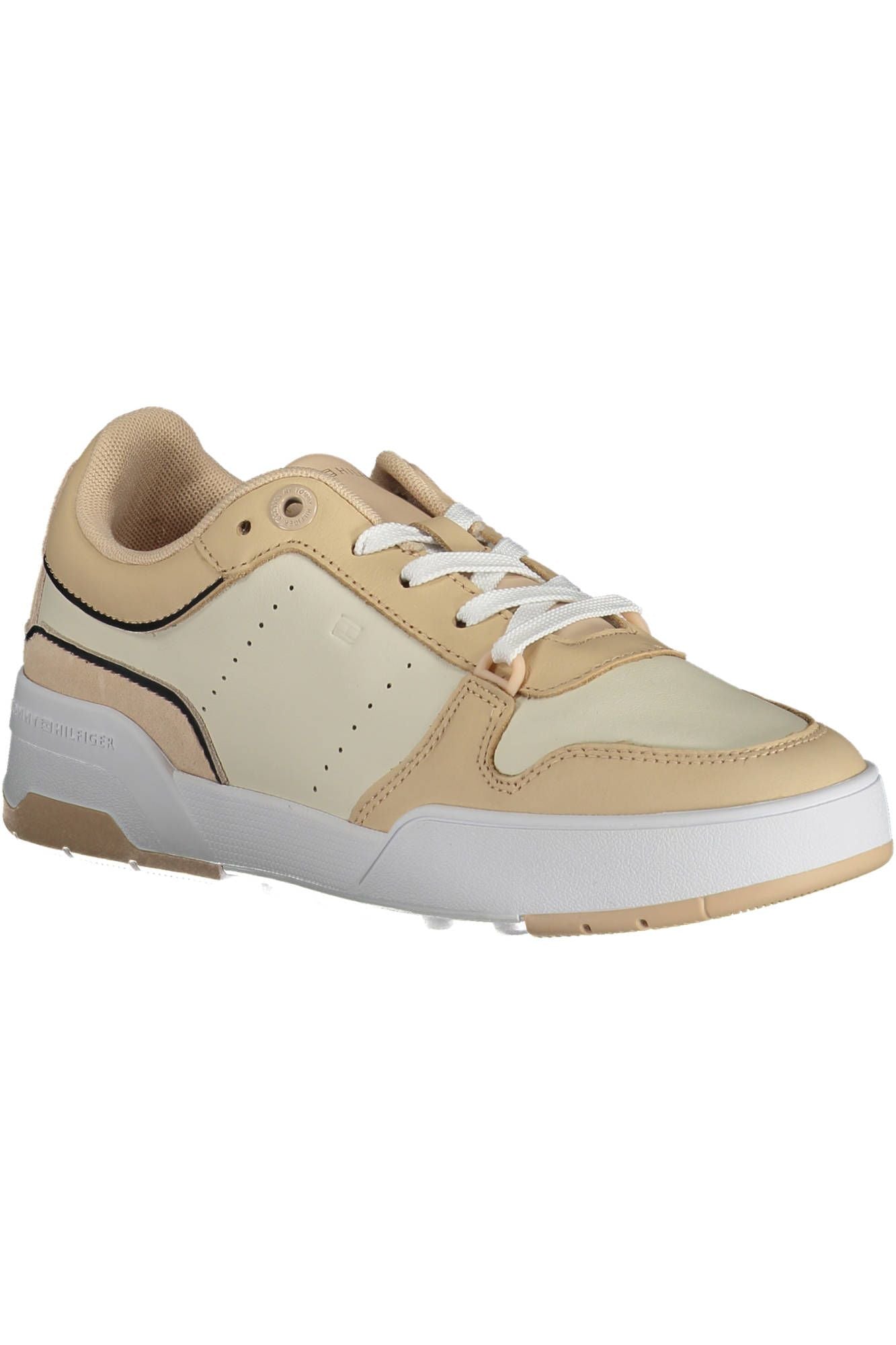 Beige Leder Damen Sneaker