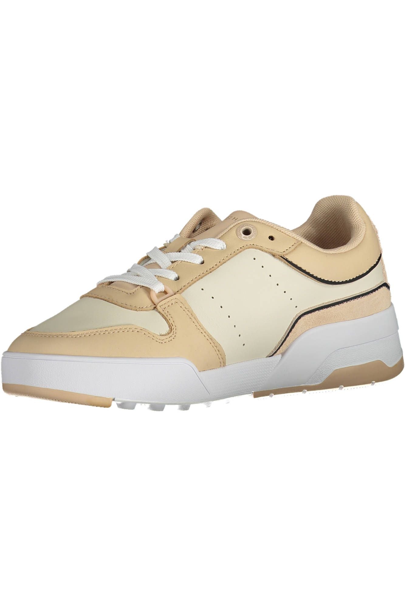 Beige Leder Damen Sneaker