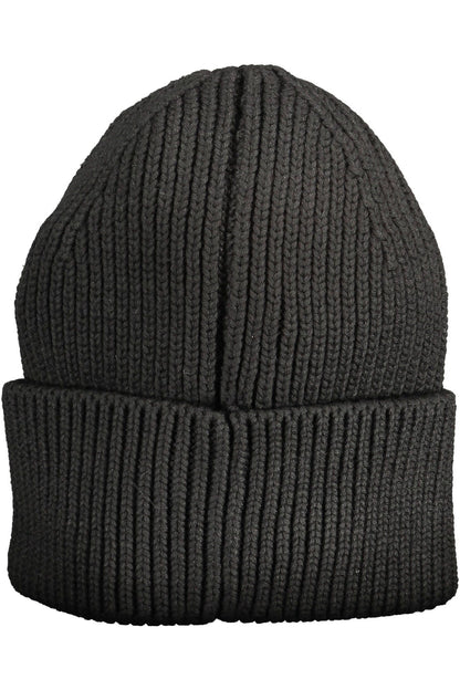 Gorro de algodón negro para mujer