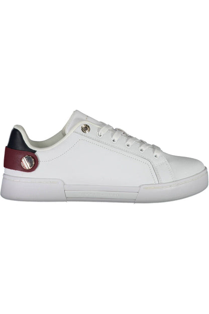 White Polyethylene Women Sneaker