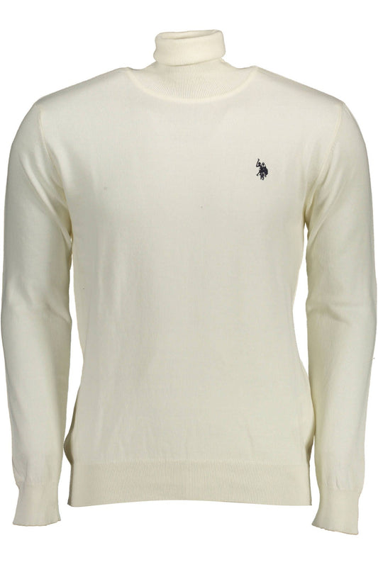 White Cotton Men Sweater