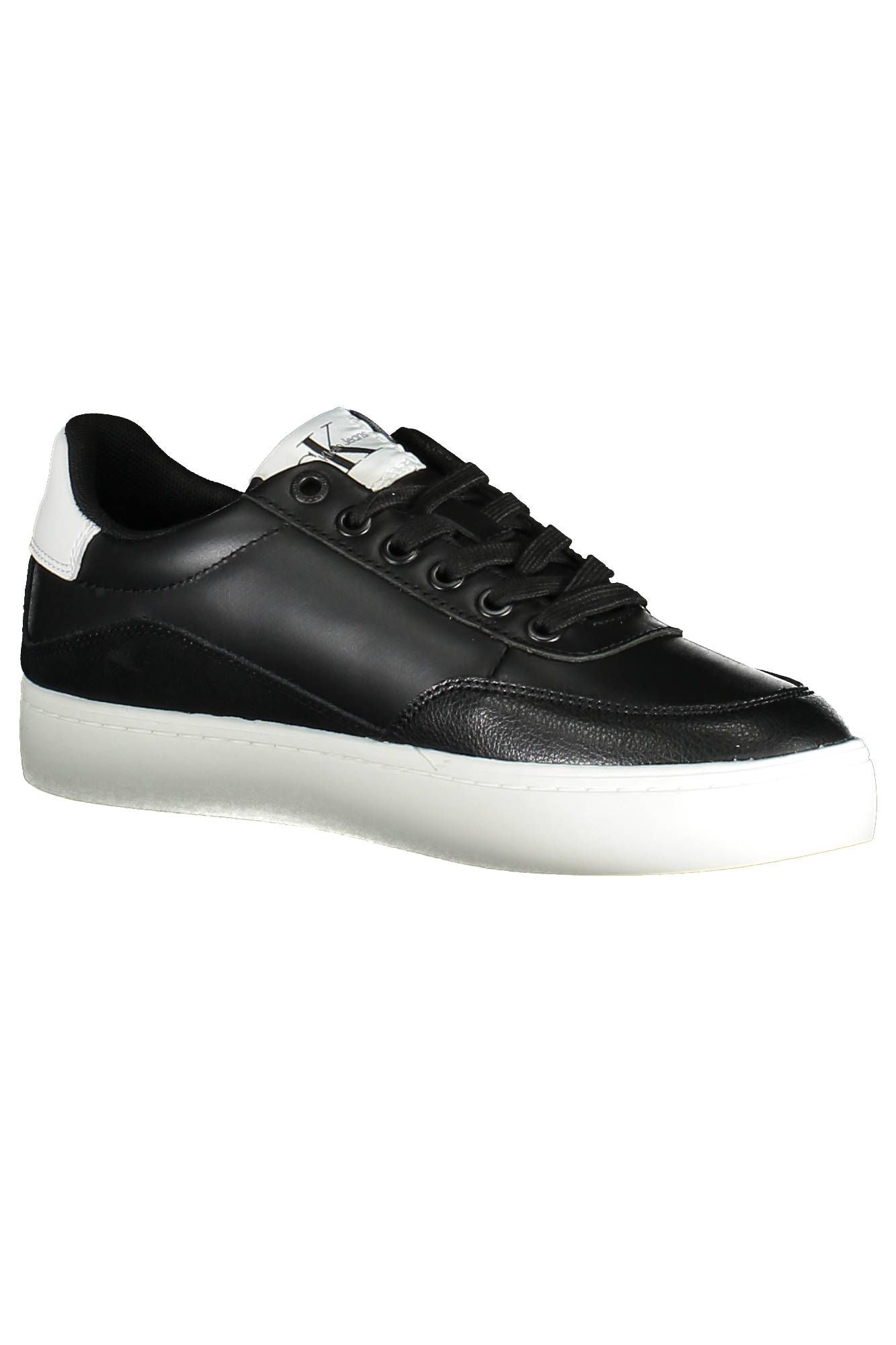 Black Leather Women Sneaker