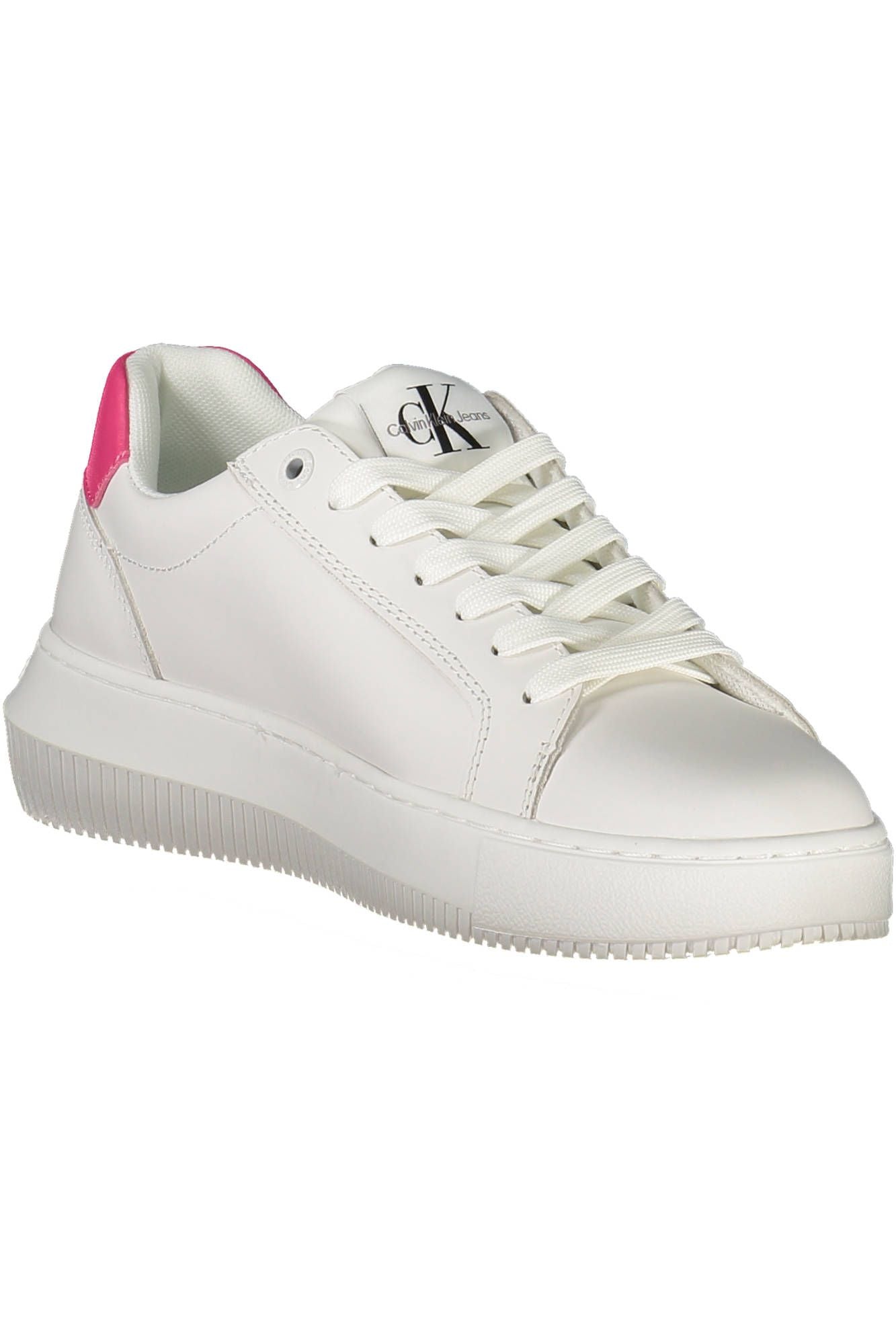 Weiße Leder Damen Sneaker