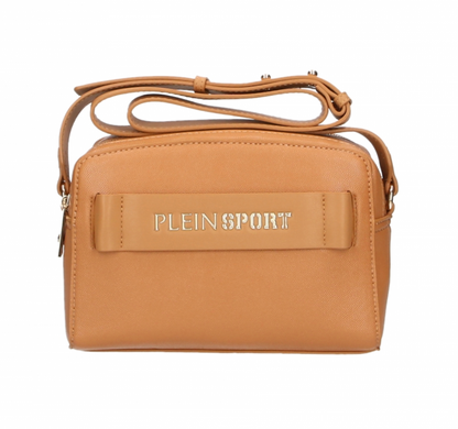 Chic Camel-Toned Crossbody with Double Zip Closure