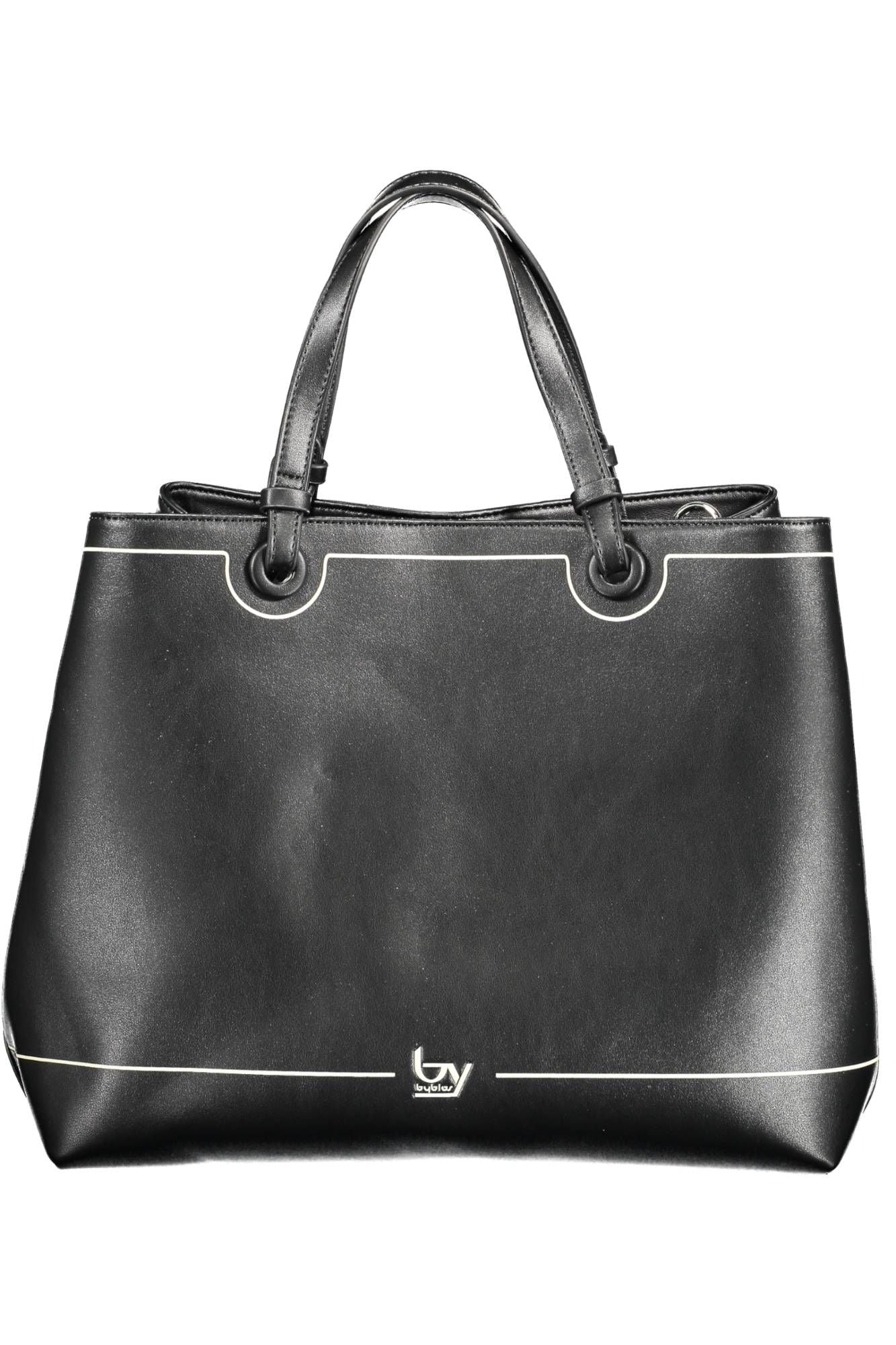 Black Polyethylene Women Handbag