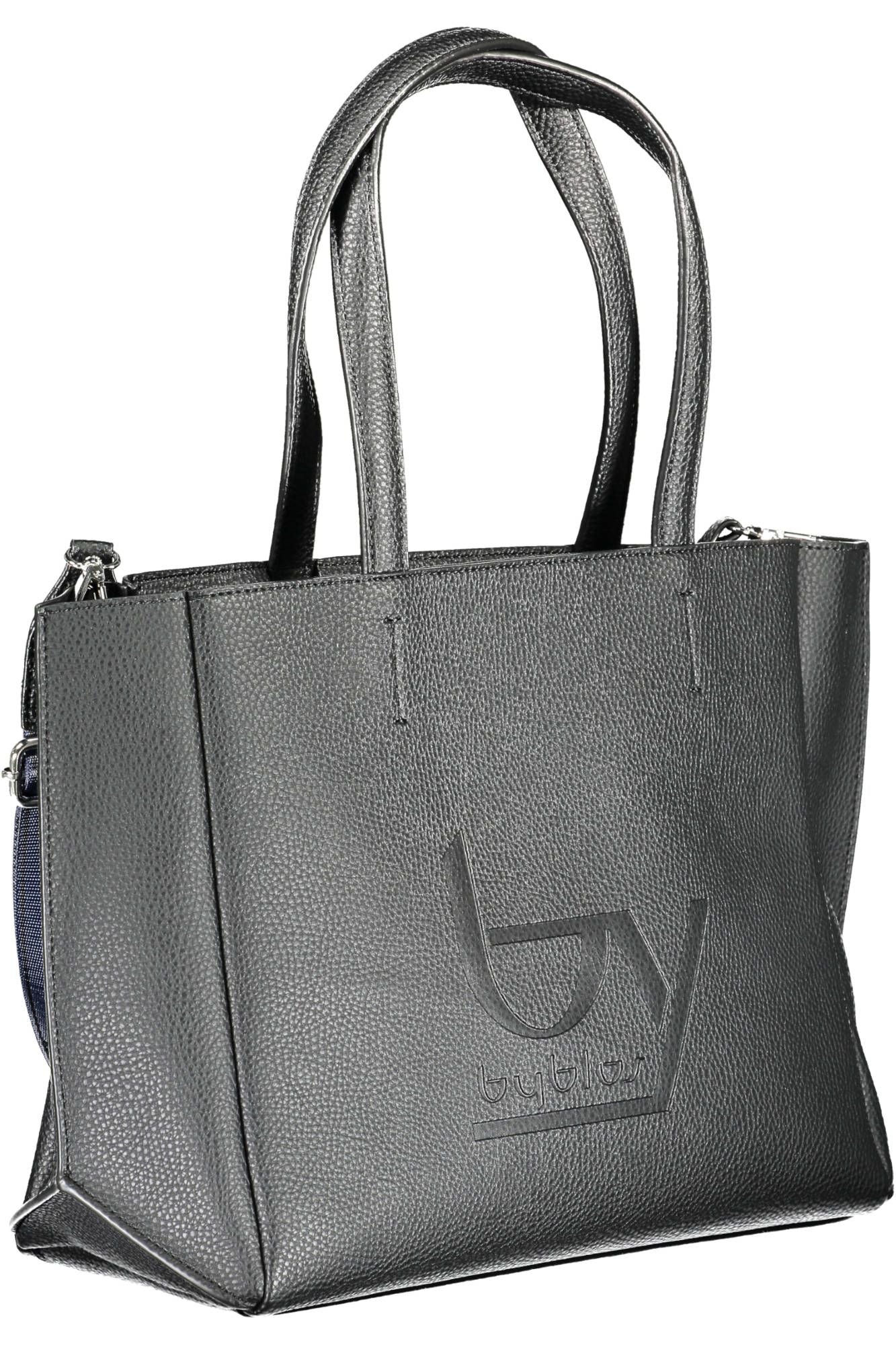 Black Polyethylene Women Handbag