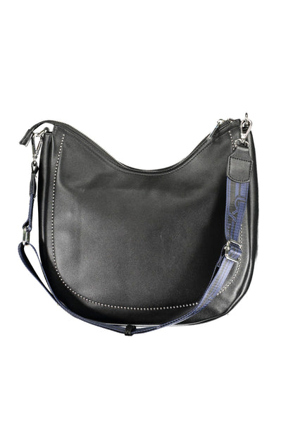 Black Polyethylene Women Handbag