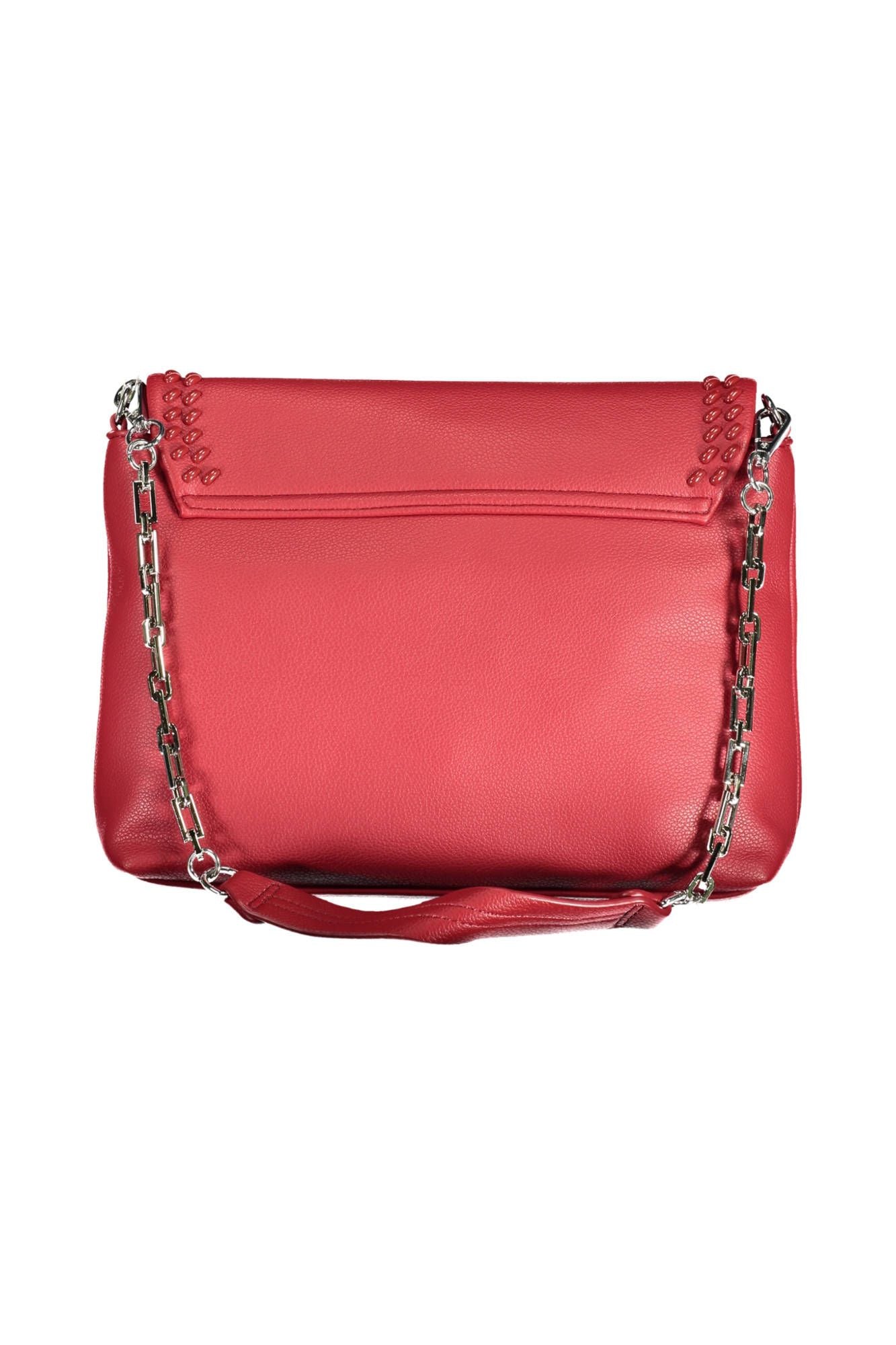 Red Polyethylene Women Handbag