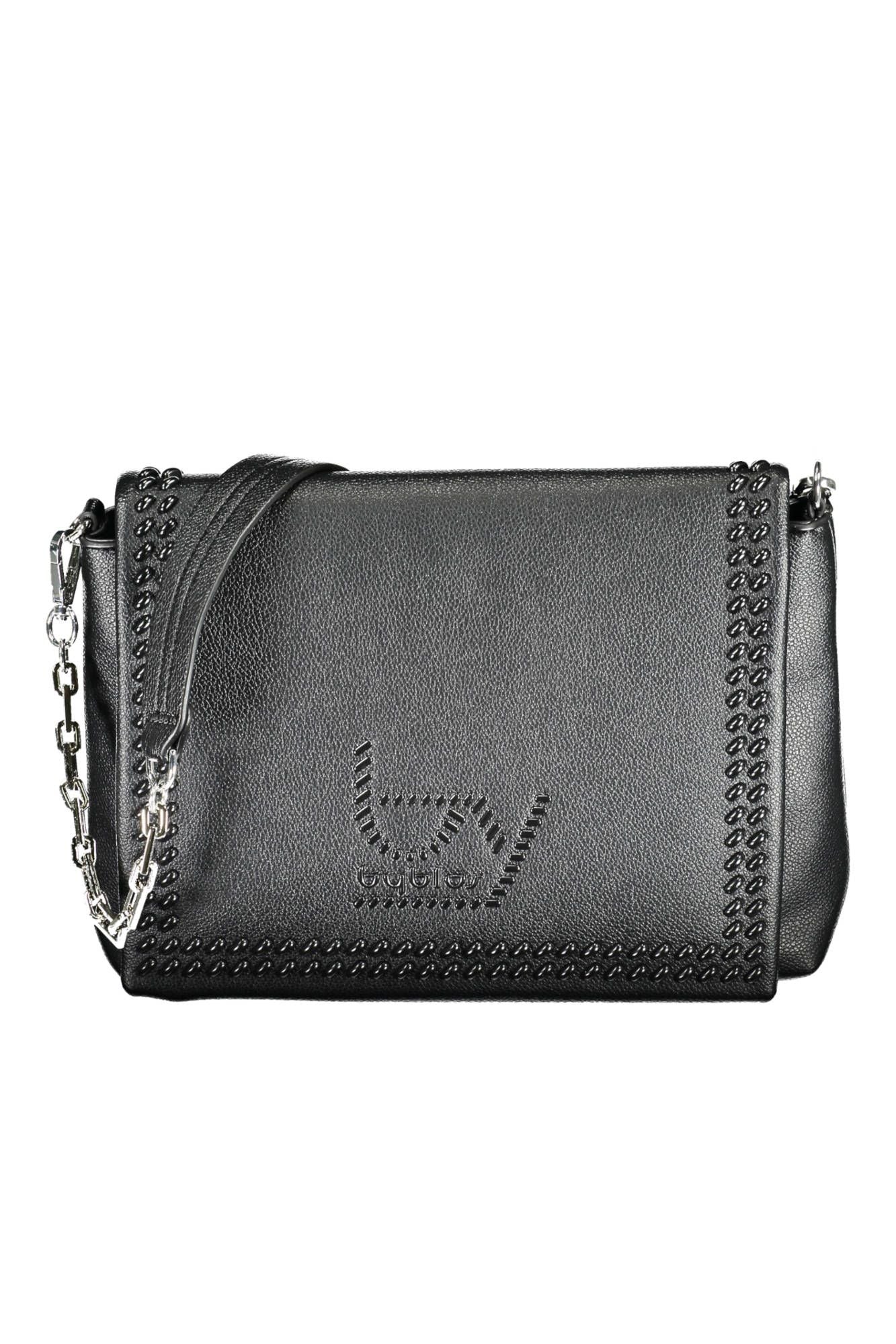 Black Polyethylene Women Handbag