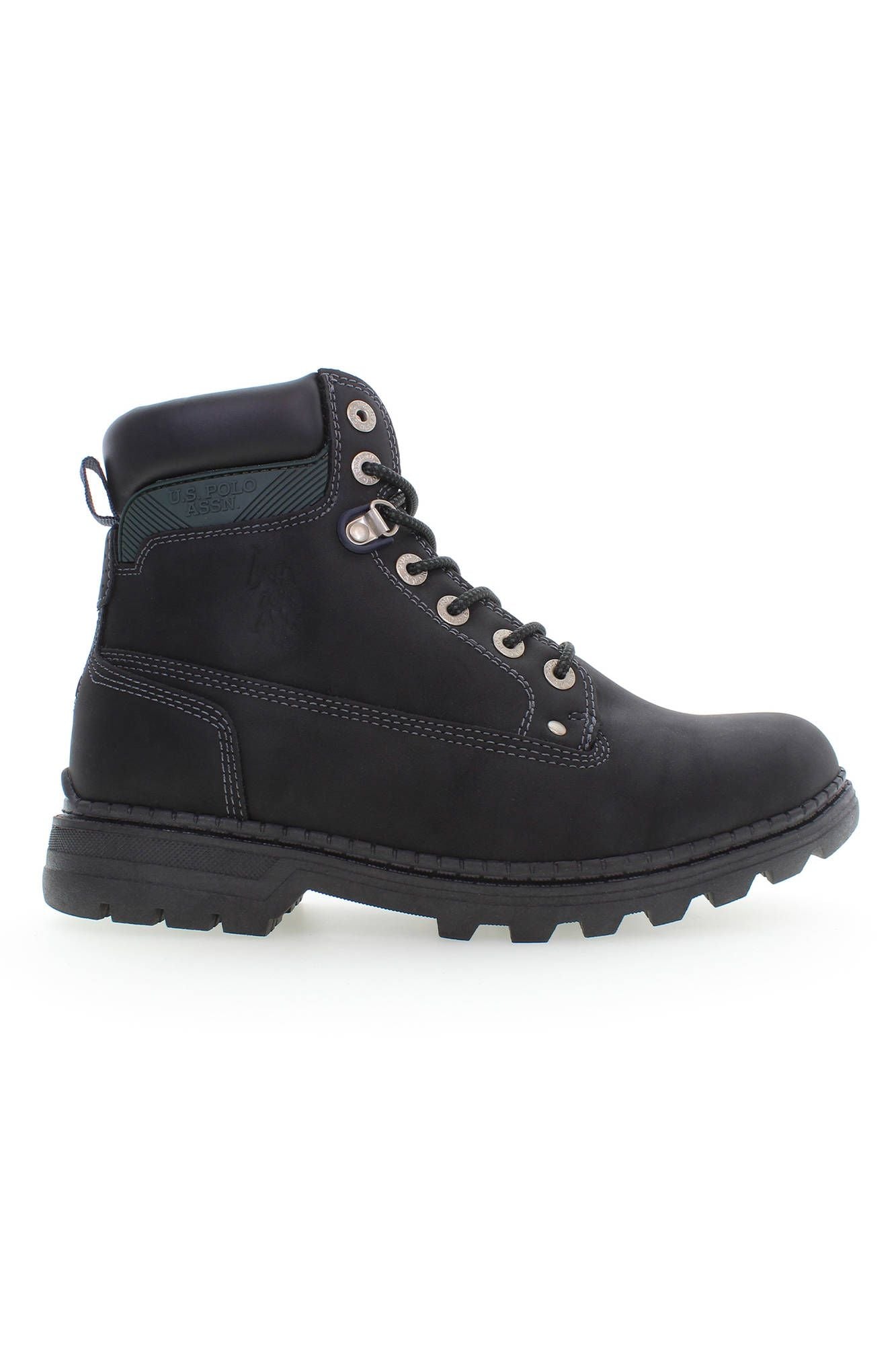 Black Polyester Men Boot