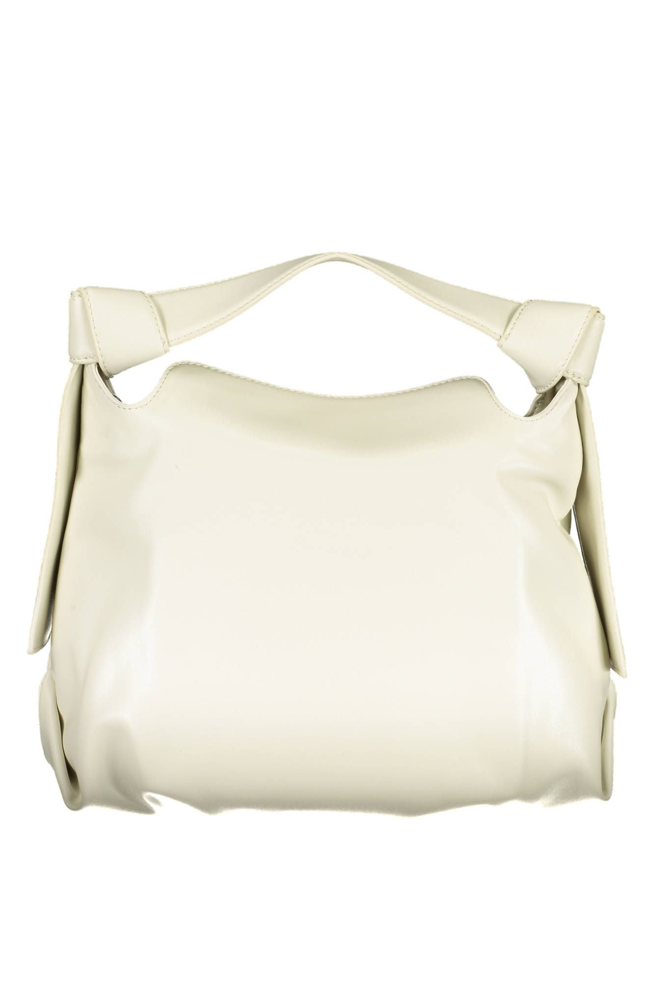 Bolso de mano de mujer de poliéster beige