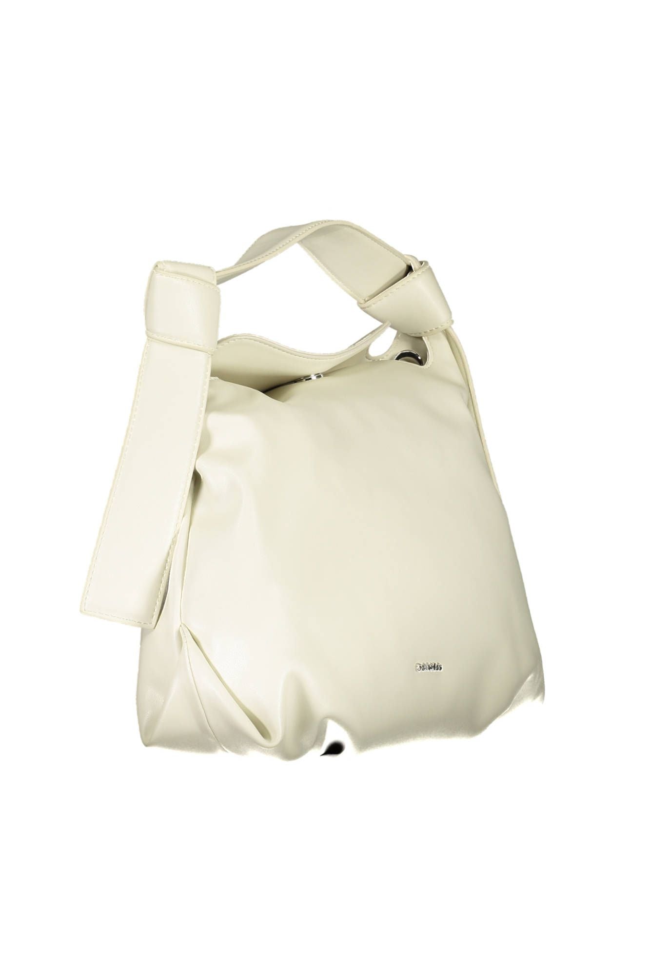 Bolso de mano de mujer de poliéster beige