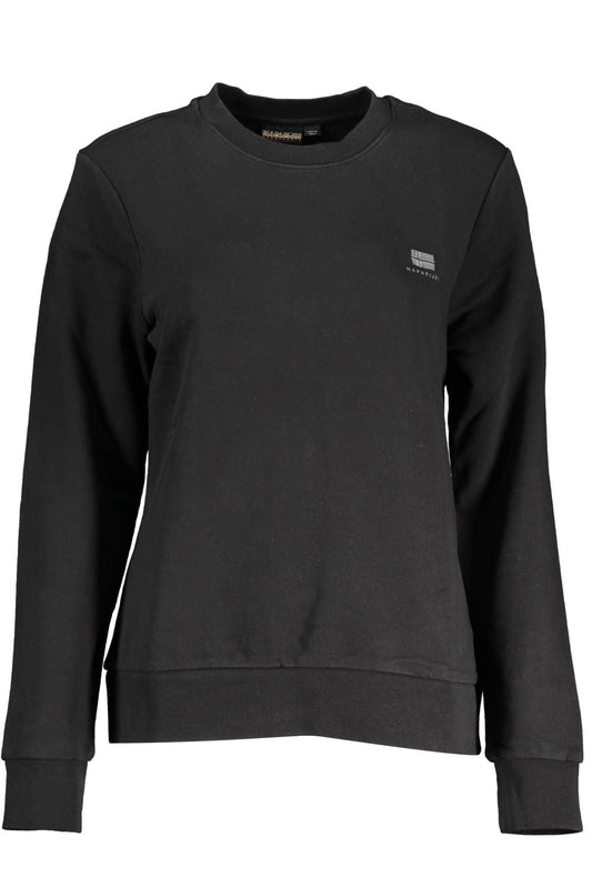 Black Cotton Women Sweater