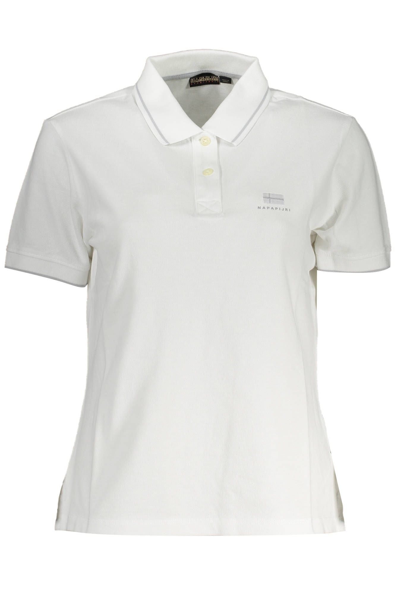 Polo de algodón blanco para mujer