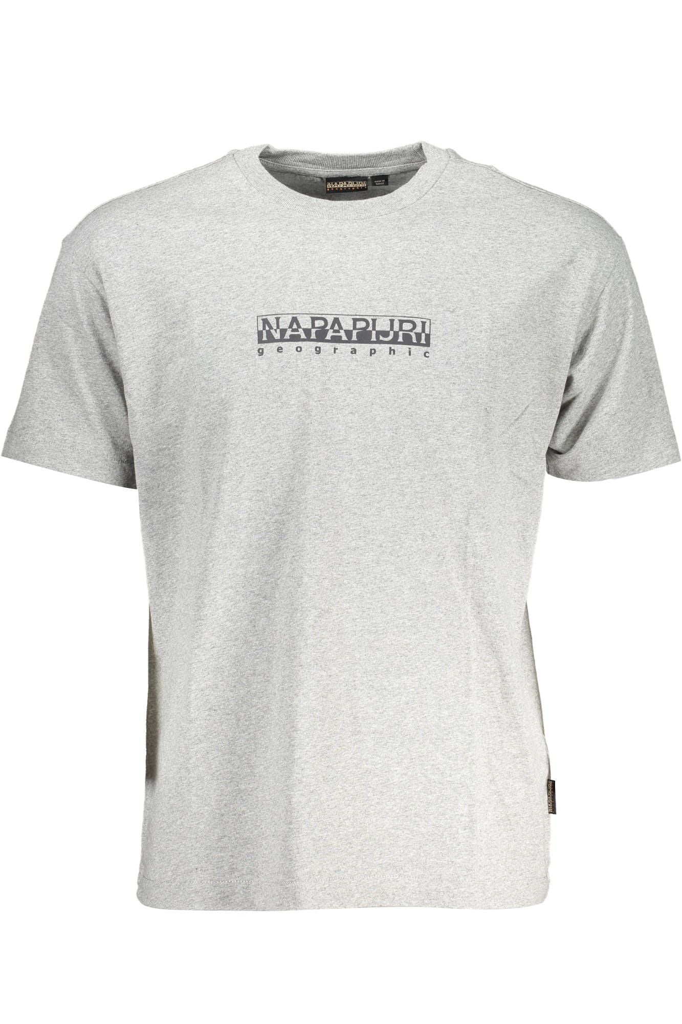 Graues Baumwoll-T-Shirt für Herren