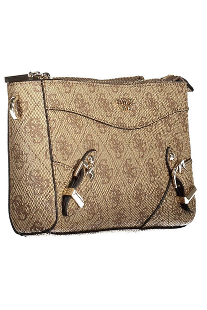 Beige Polyethylen Damen Handtasche