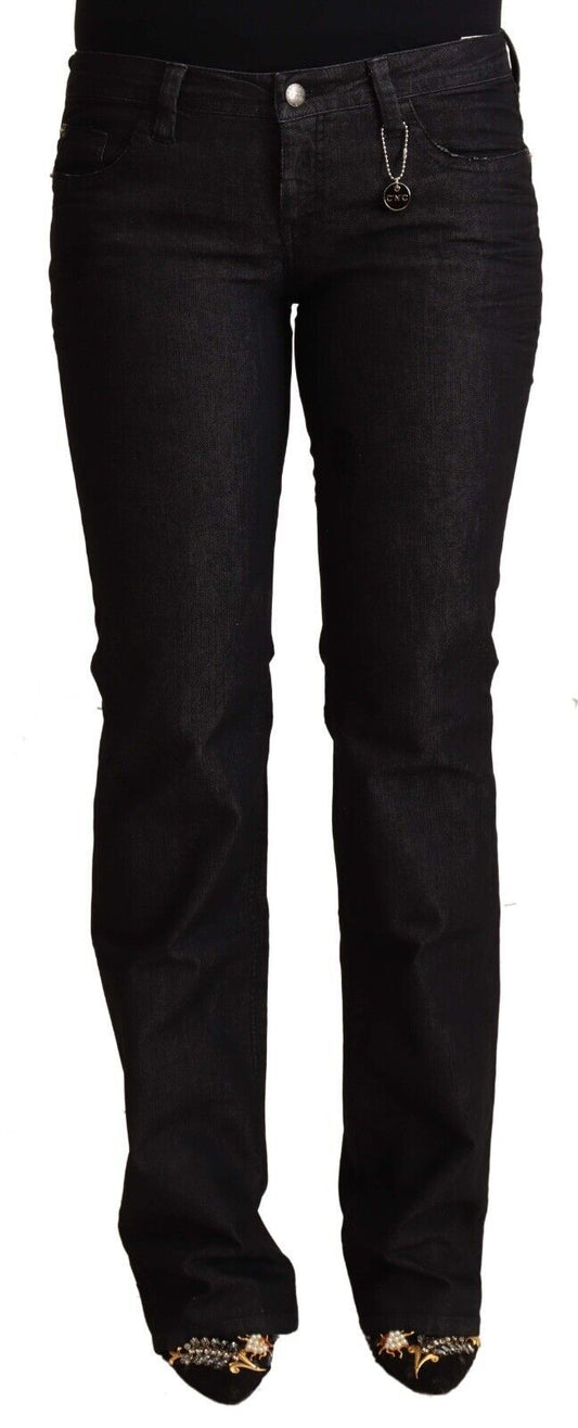 Schicke Skinny-Jeans in Schwarz mit niedriger Taille