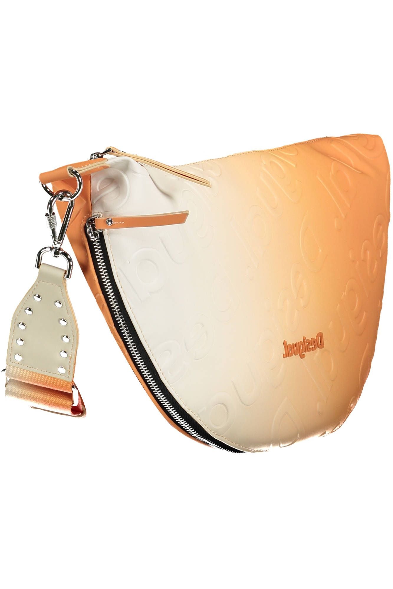 Bolso de mano para mujer de polietileno de color naranja