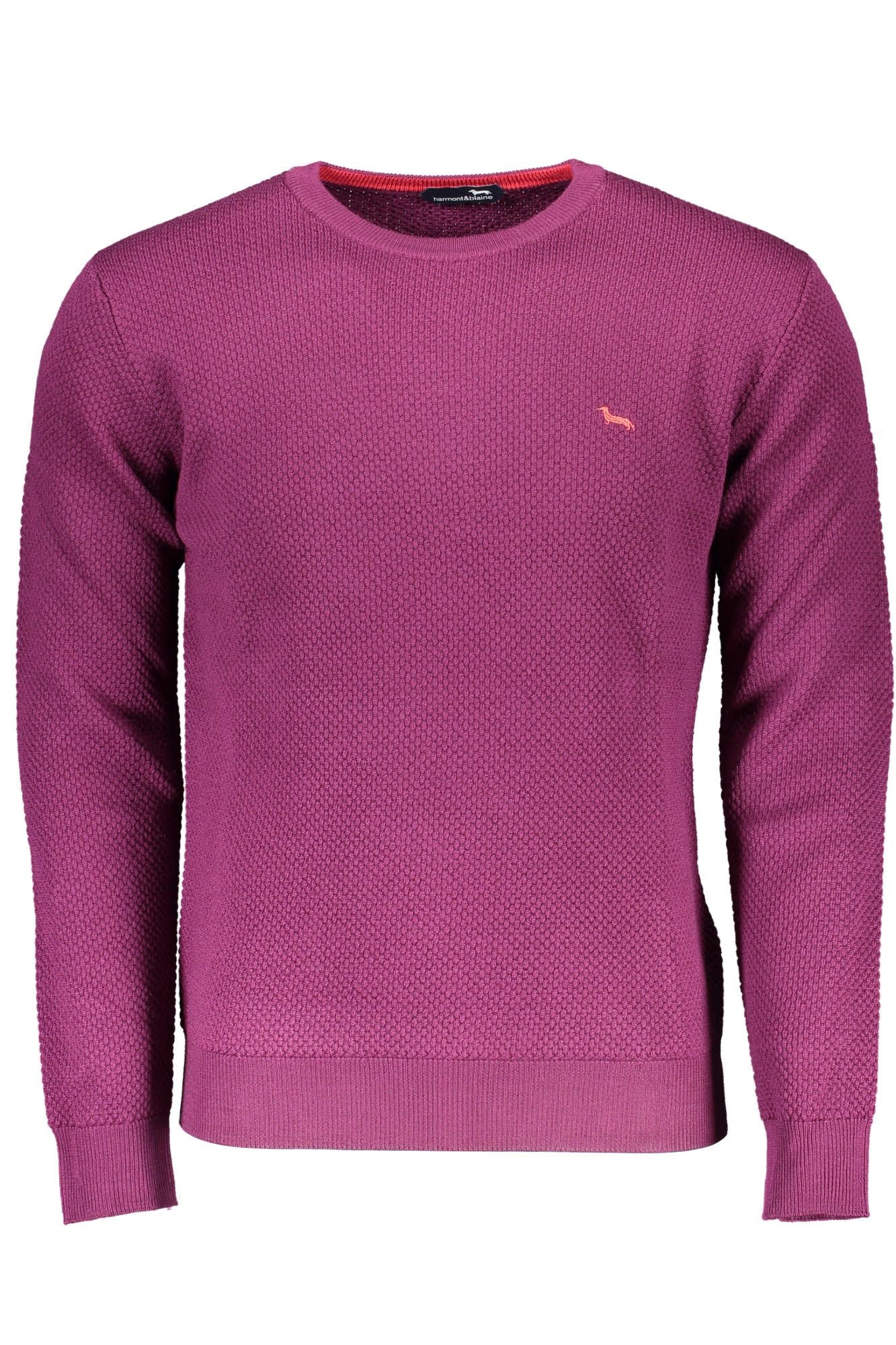 Purple Wool Men Sweater