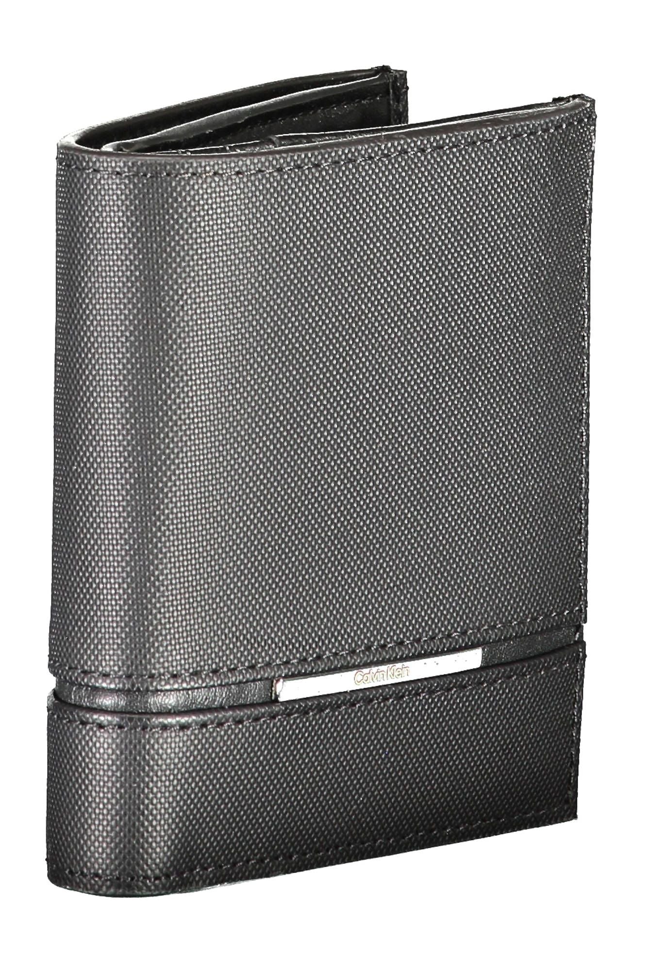 Cartera de cuero negra para hombre