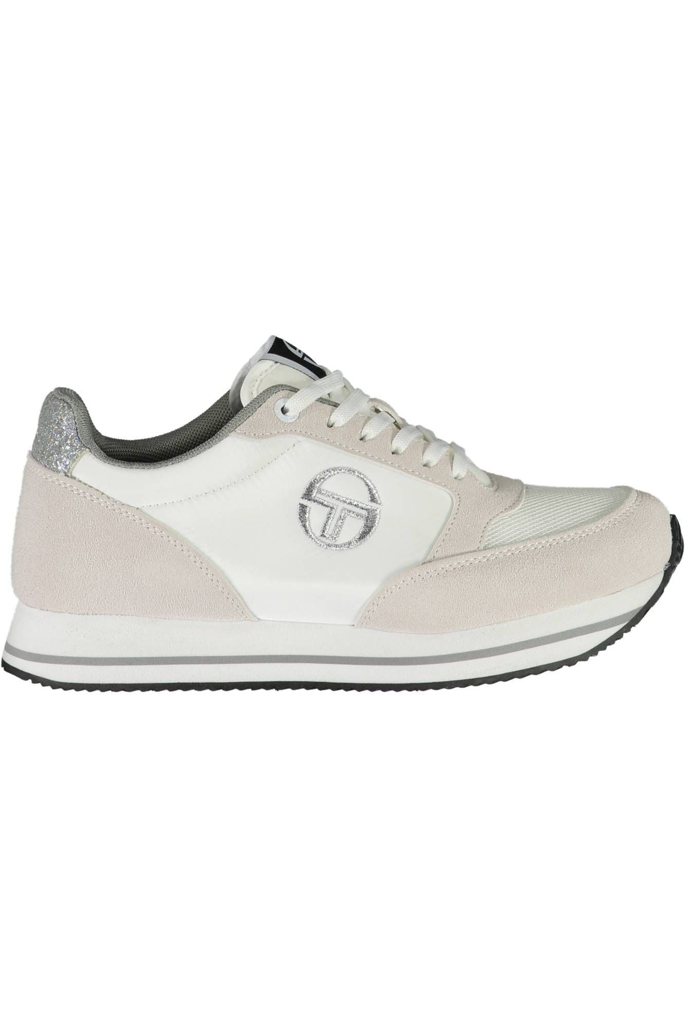 Weiße Damen-Sneaker aus Polyester