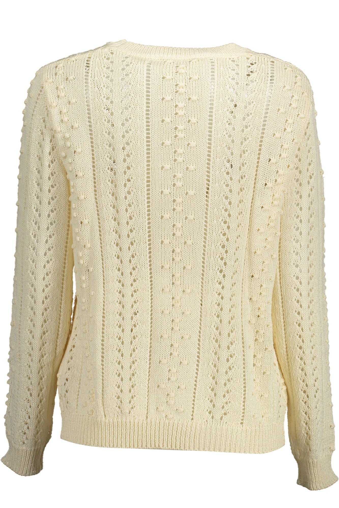 White Acrylic Women Sweater