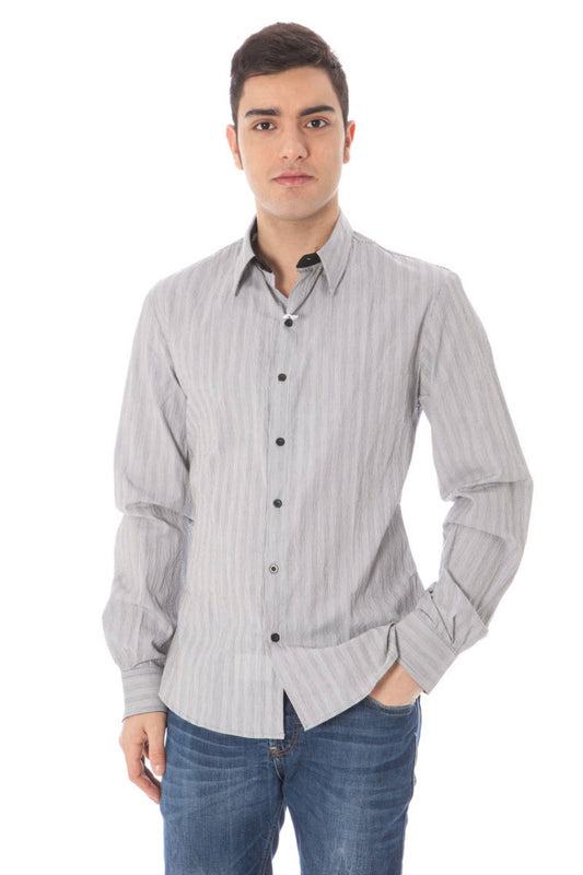 Camisa de algodón blanca para hombre