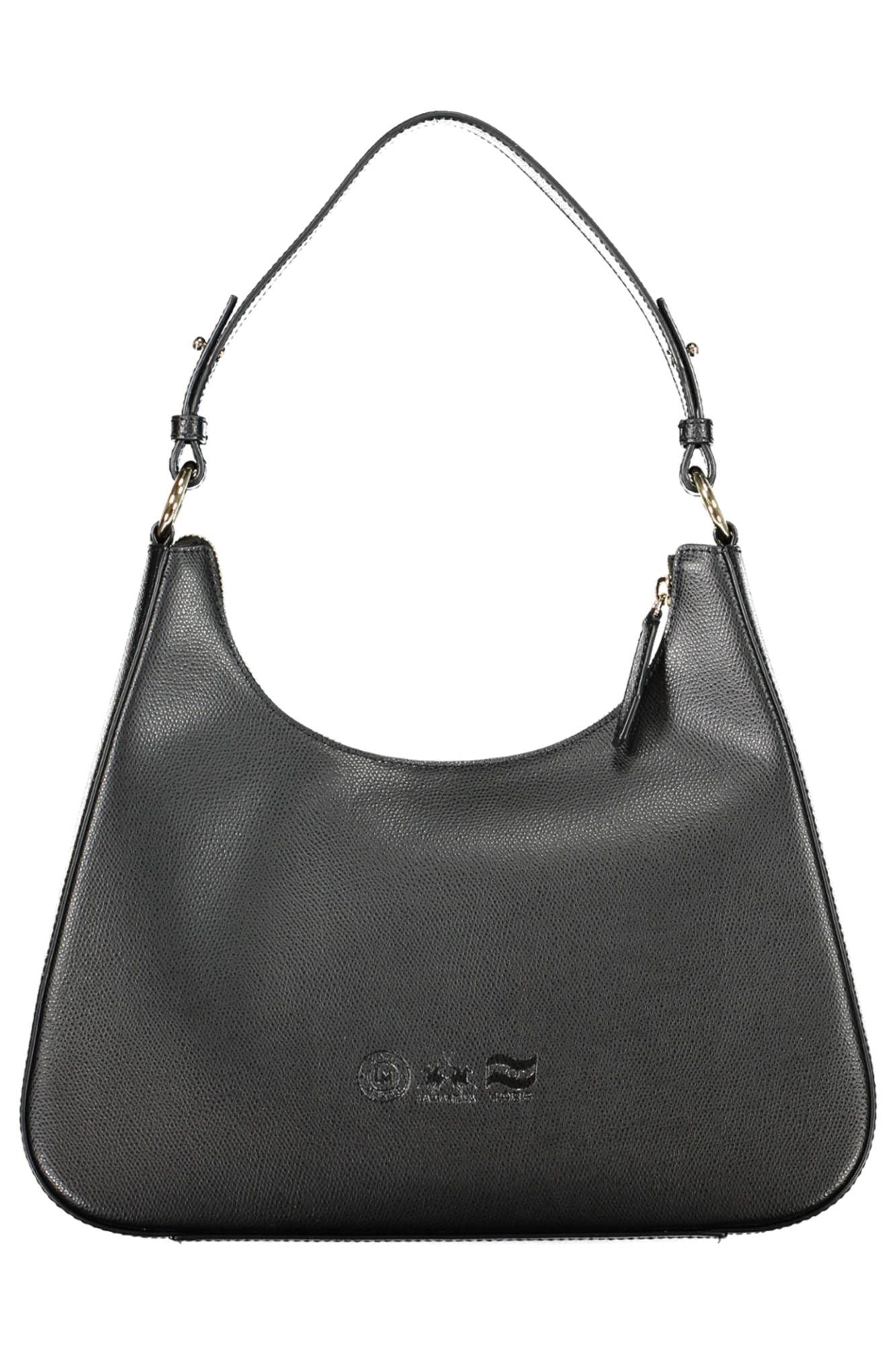 Schwarze Leder Damen Handtasche