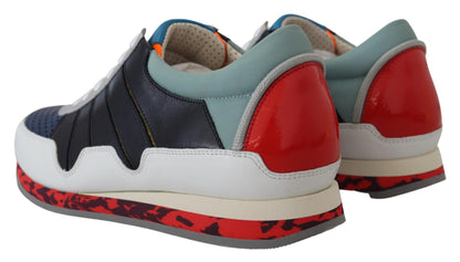 Multicolor Leather Sport Low Top Sneakers