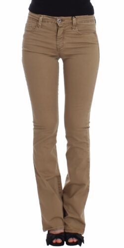 Schicke beige Jeans mit geradem Bein