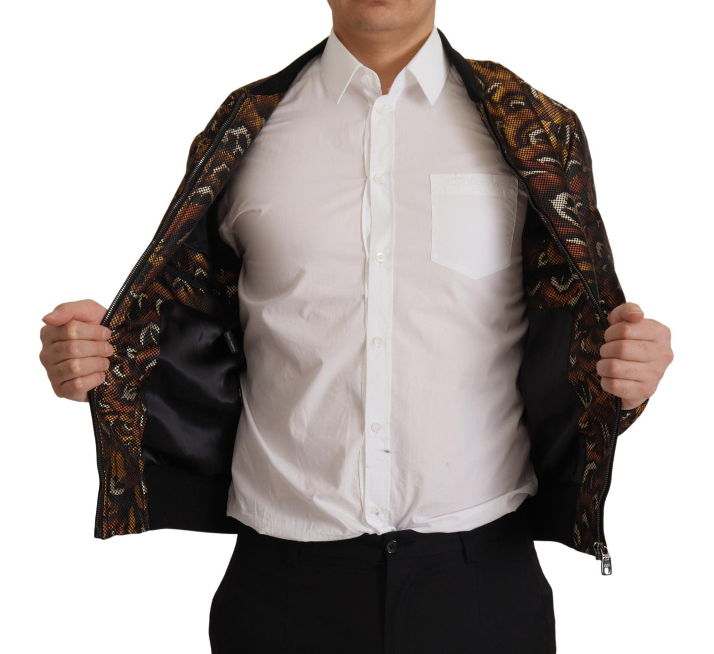 Elegante braune Blousonjacke