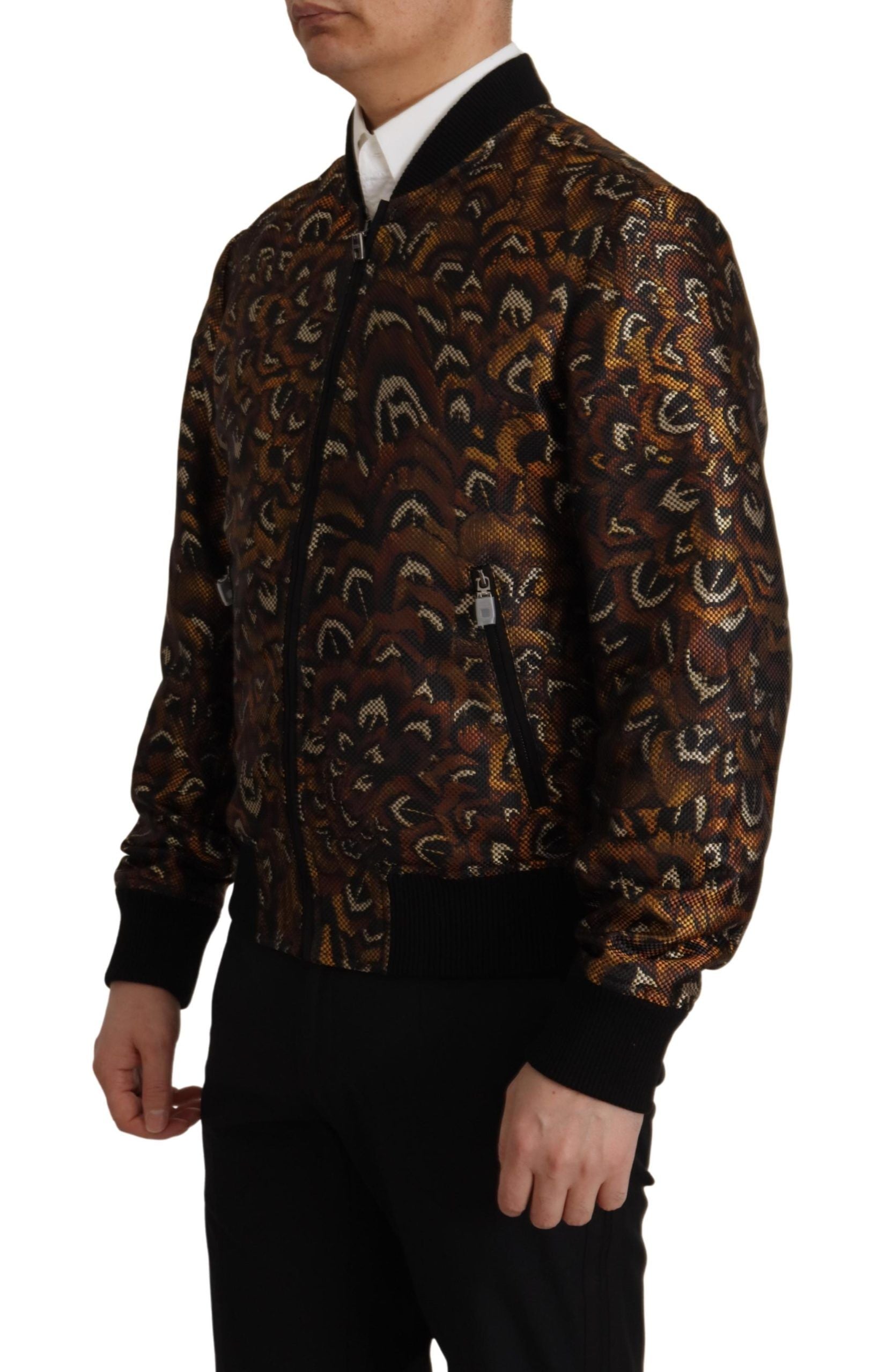 Elegante braune Blousonjacke