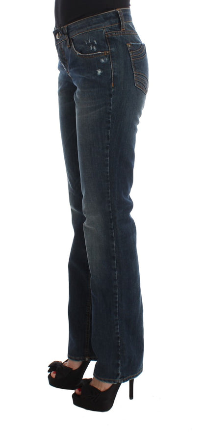 Chic Blue Regular Fit Designer Jeans