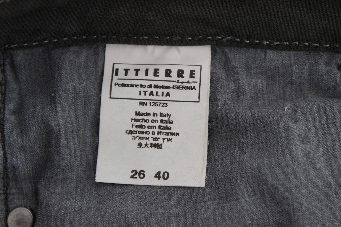 Schicke Slim Fit Jeans aus grüner Baumwolle