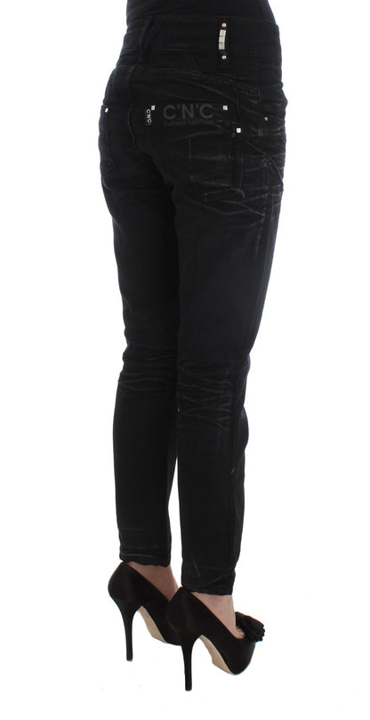 Elegant Black Slouchy Fit Jeans for Trendsetters