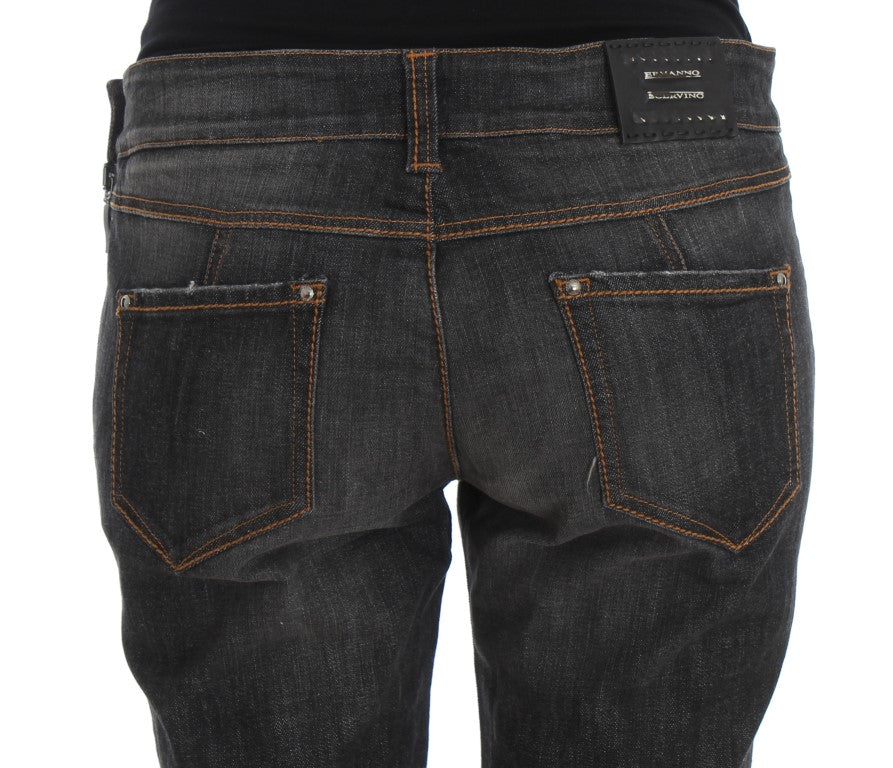 Schicke Slim Fit Jeans in grauer Waschung