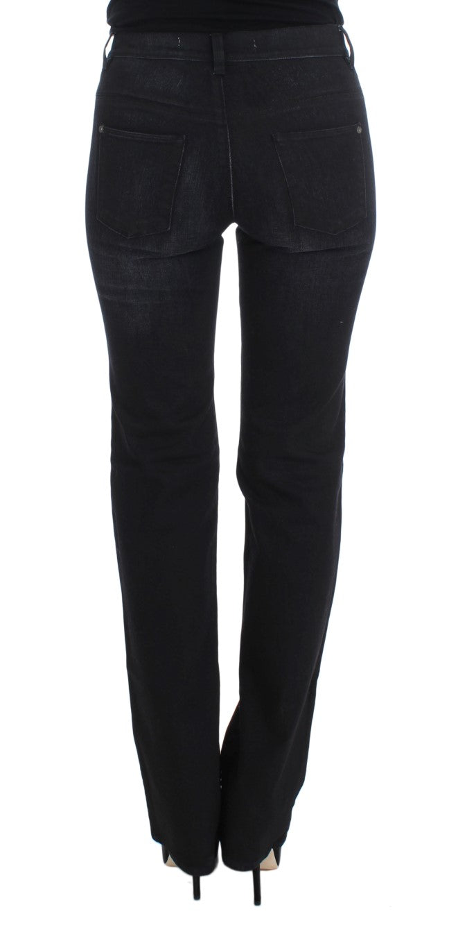 Schicke Slim Fit Bootcut-Jeans