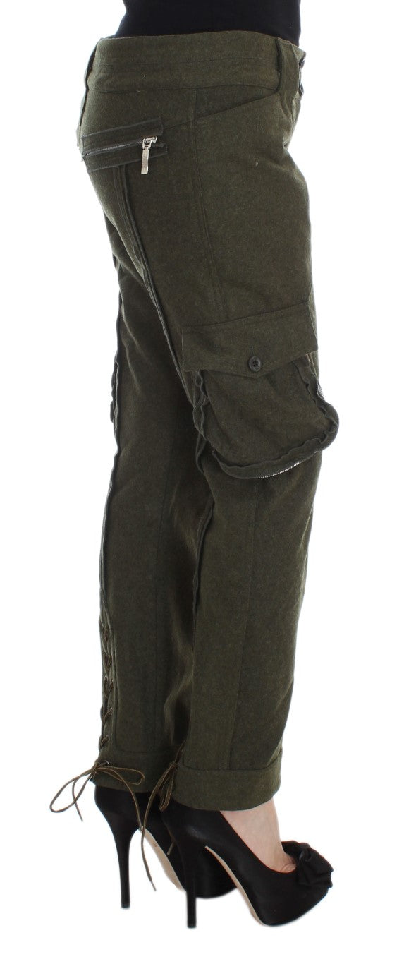 Pantalones cargo verdes elegantes para un estilo informal