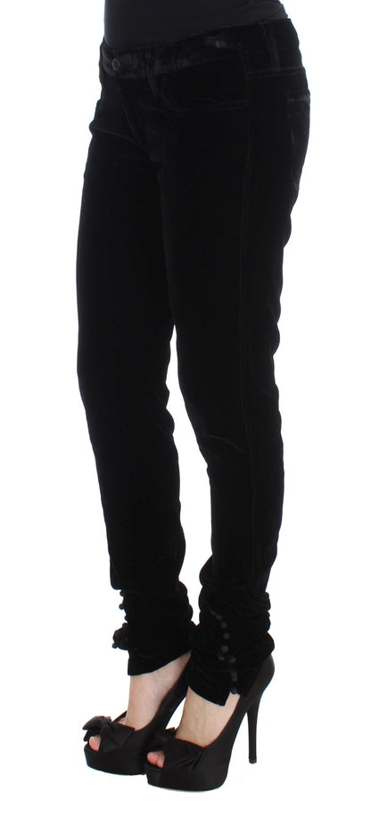 Elegant Black Slim Fit Trousers