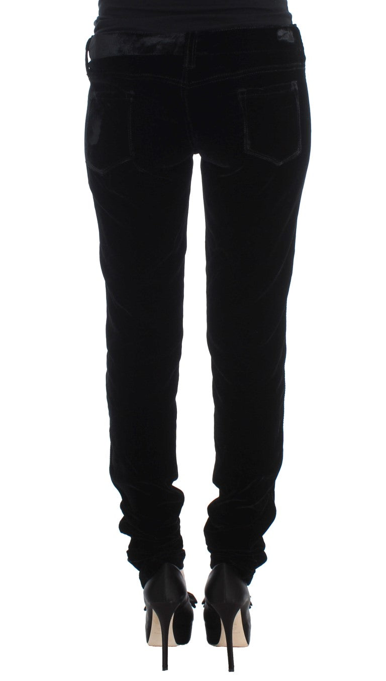 Elegant Black Slim Fit Trousers