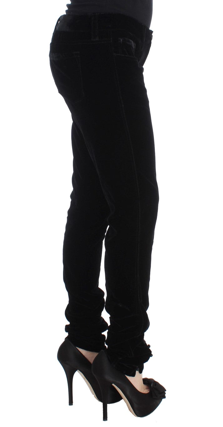 Elegant Black Slim Fit Trousers