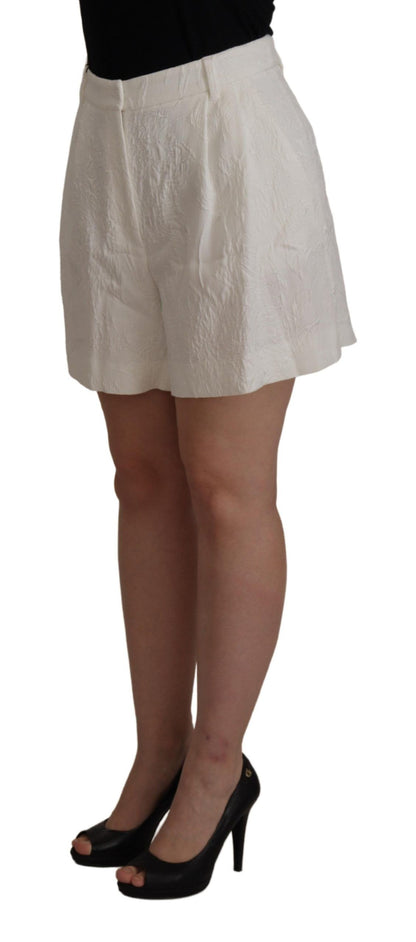 Elegant High Waist White Culotte Shorts