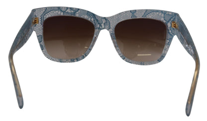 Elegante Sonnenbrille mit Farbverlauf und Spitzenbesatz