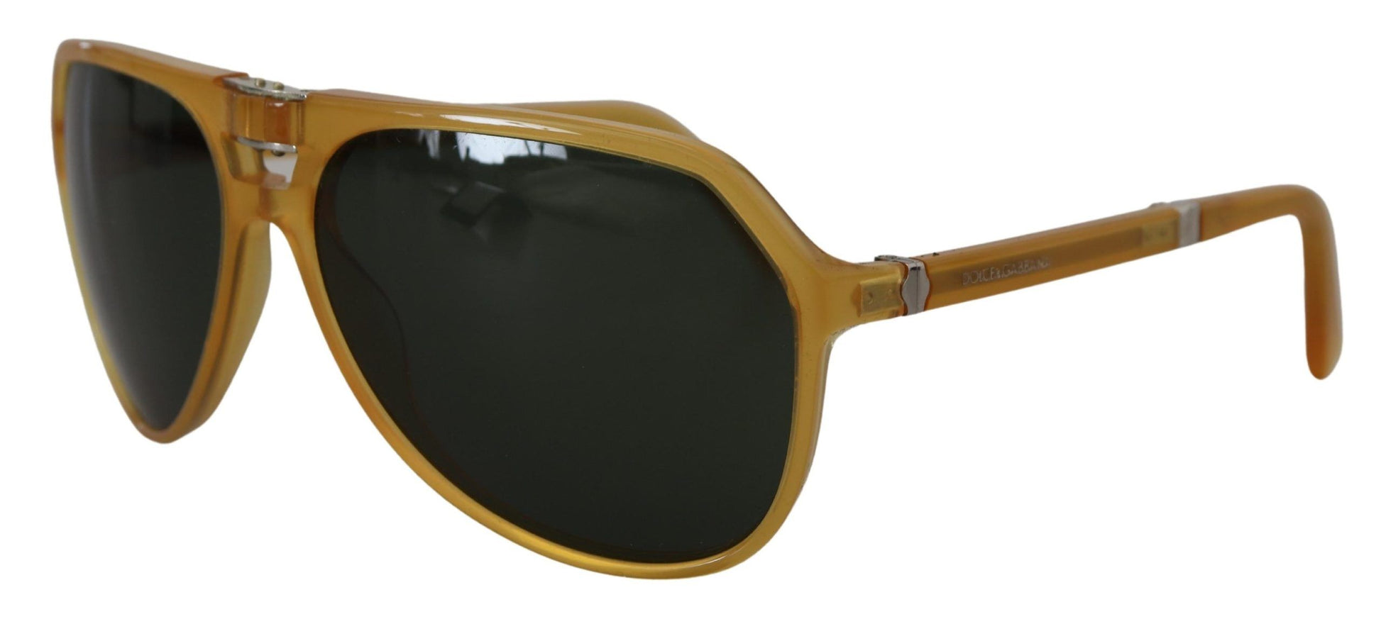 Gafas de sol elegantes de acetato con diseño de aviador en color amarillo