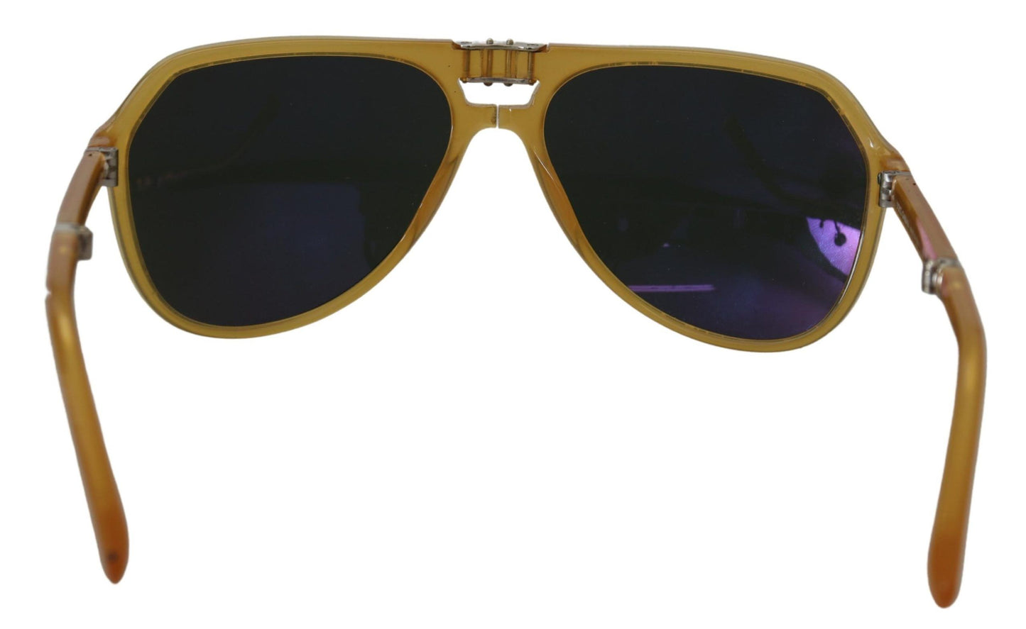 Gafas de sol elegantes de acetato con diseño de aviador en color amarillo