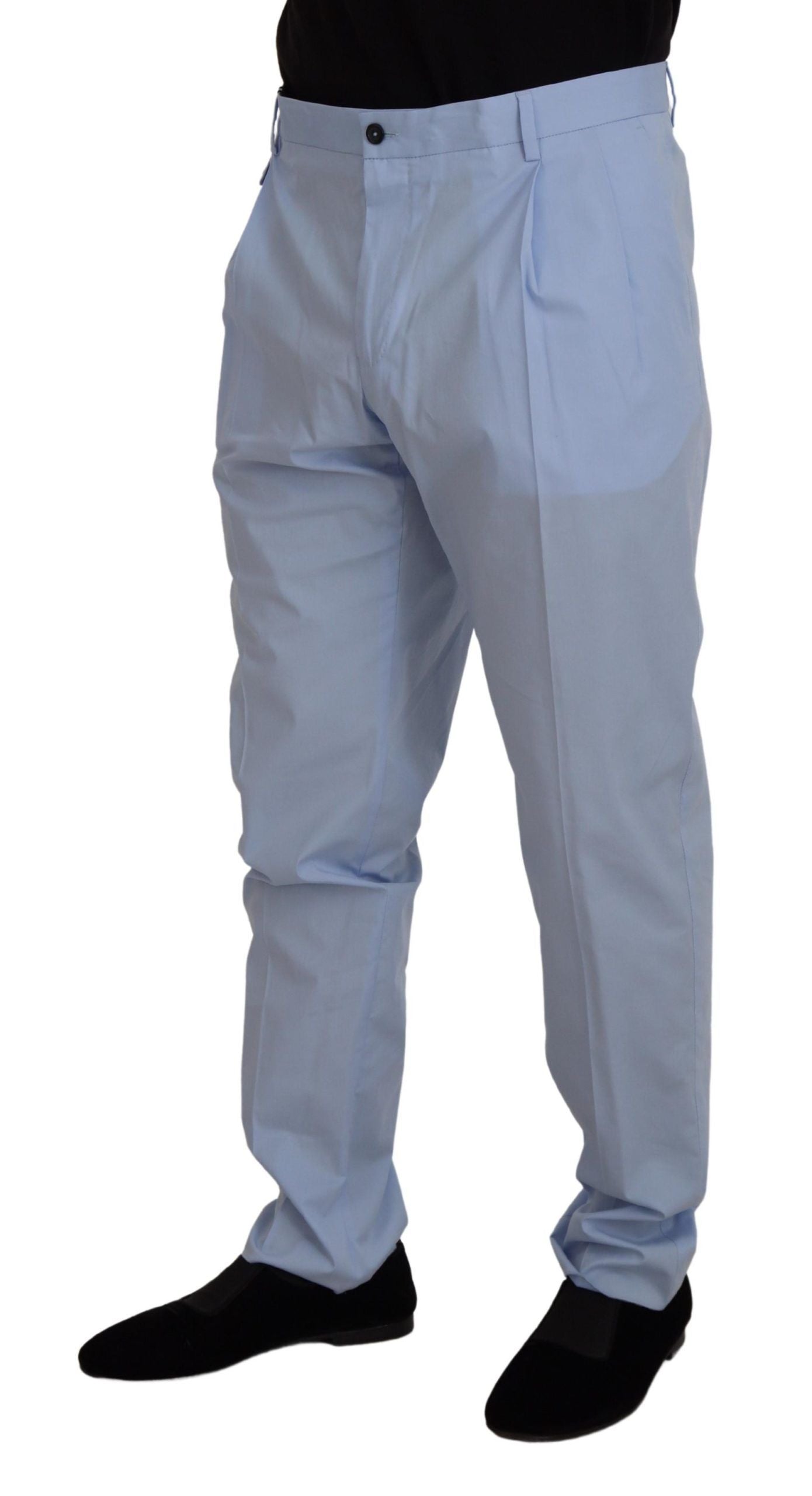 Elegante Slim Fit Chino in Hellblau