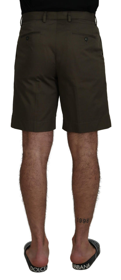 Elegante grüne Chino-Shorts aus Baumwolle