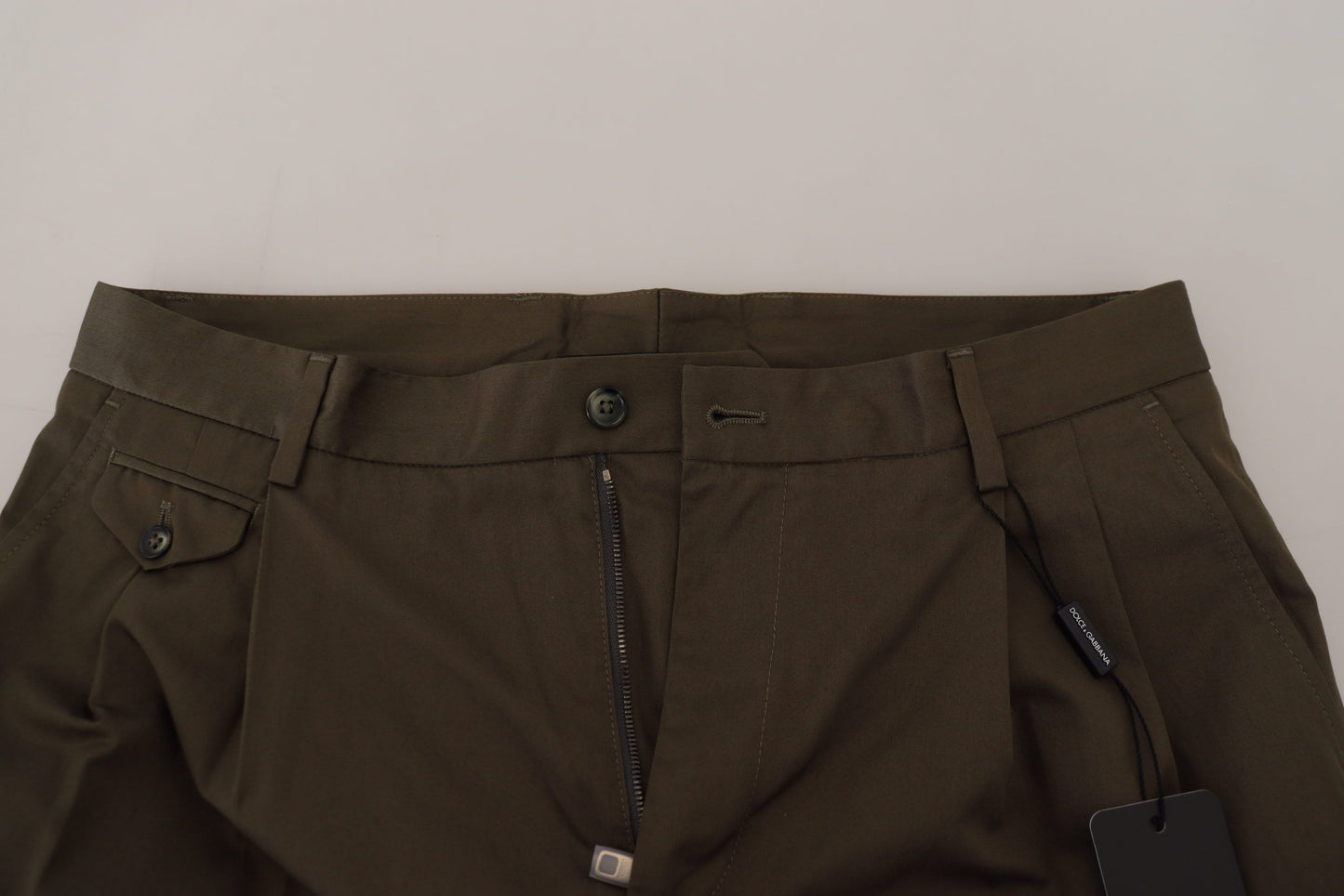 Elegante grüne Chino-Shorts aus Baumwolle